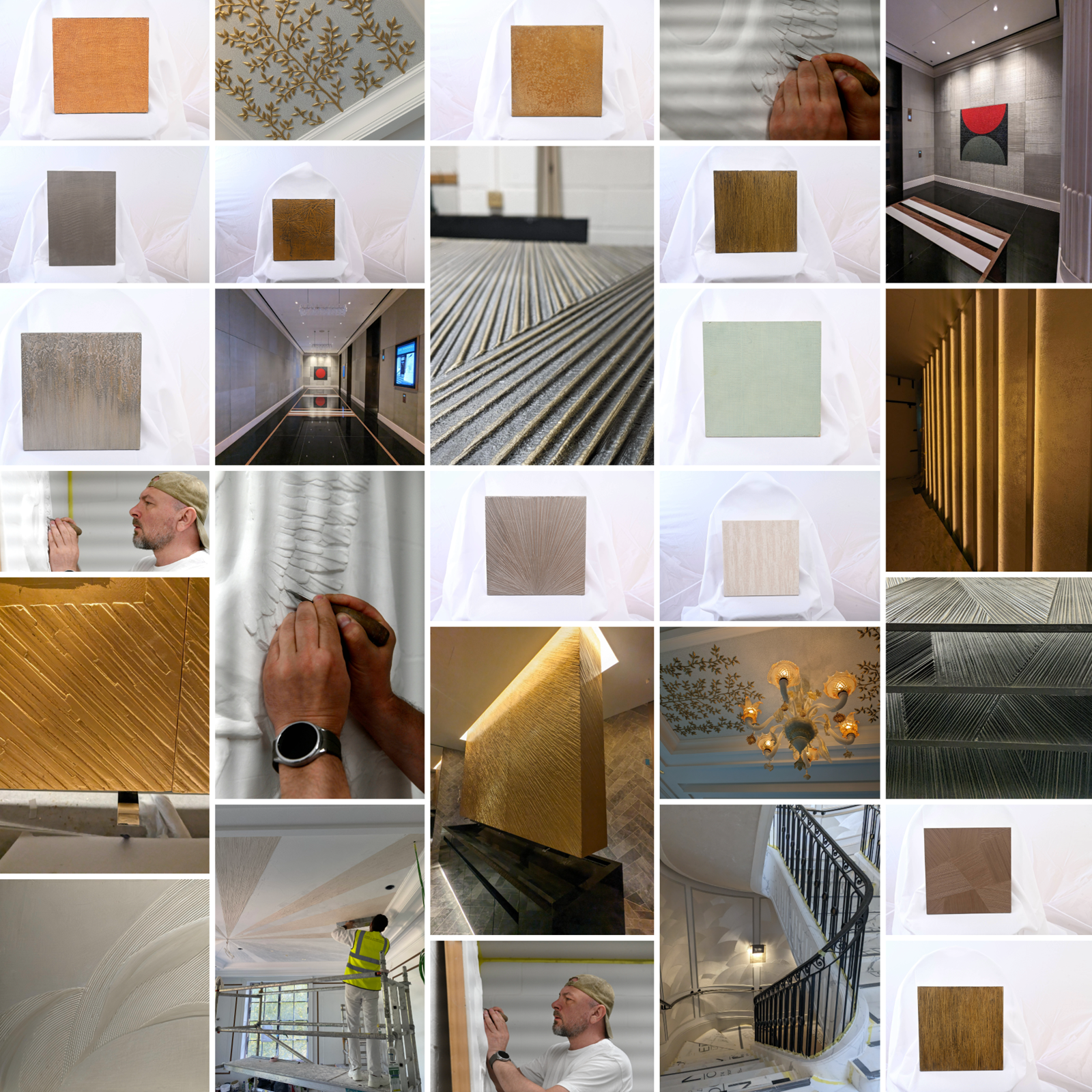 Examples of our team's Decorative Plaster expertise.