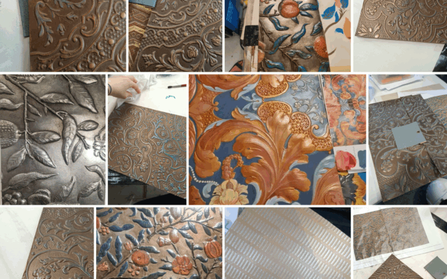 Examples of our team's Leather / Decorative Leather / Embossed Leather expertise.