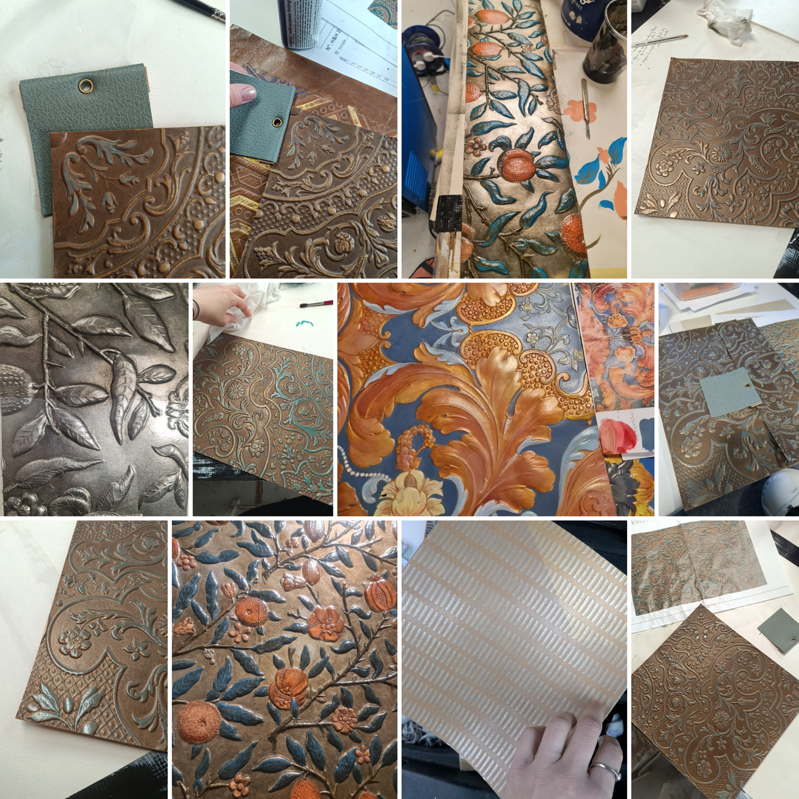 Examples of our team's Leather / Decorative Leather / Embossed Leather expertise.