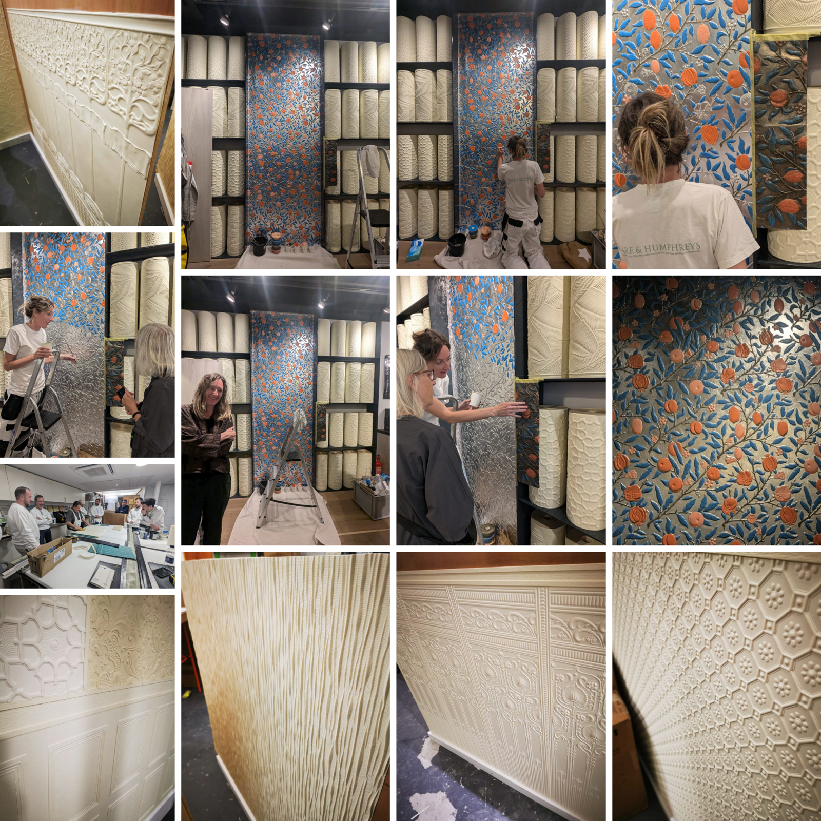 Examples of our team's Lincrusta expertise.