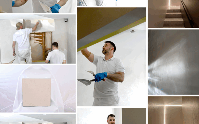 Examples of our team's Polished Plaster expertise.
