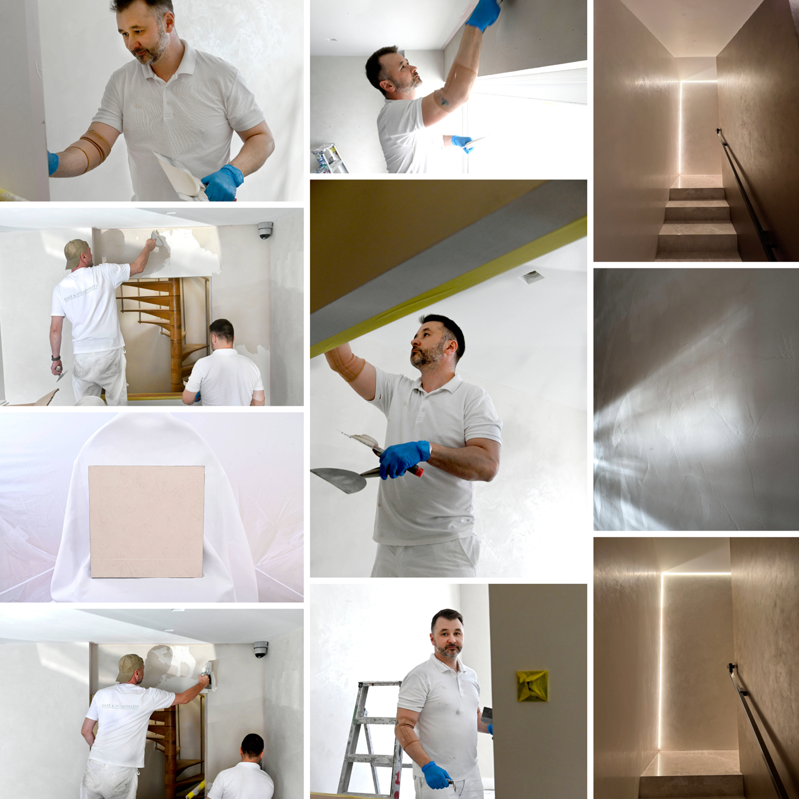 Examples of our team's Polished Plaster expertise.